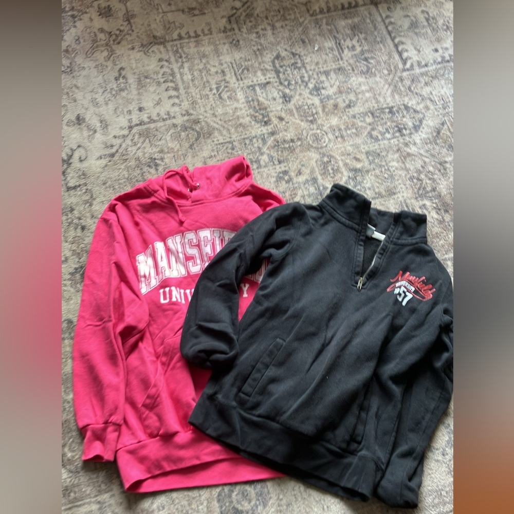Lot (2) Mansfield University Sweatshirts